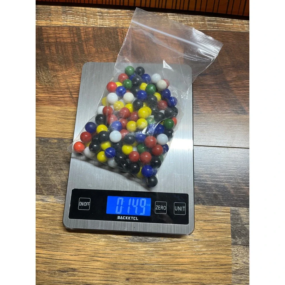Vintage Estate Lot Colorful Marbles Assorted Mixed Colors 14.9 Ounces